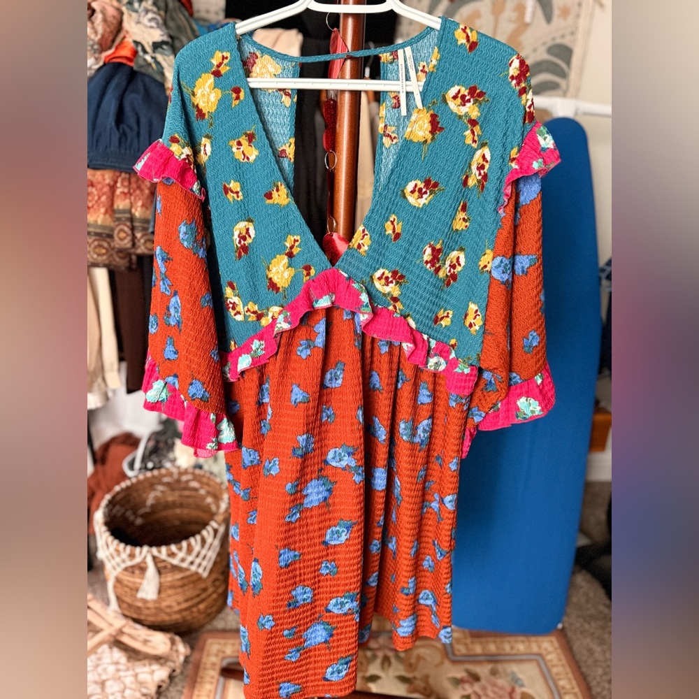 Anthropologie Multicolor Floral Dress